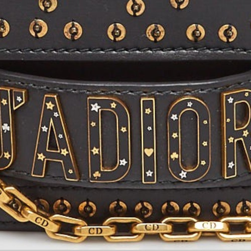 DIOR Leather Studded J'Adior Crossbody Bag / Clutch - Picture 3 of 9